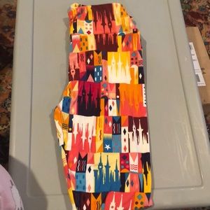 Lularoe Disney castle leggings